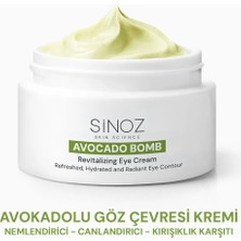 Sinoz Avokado Bomb Göz Çevresi Bakım Kremi - Nemlendirici Canlandırıcı Kırışıklık Karşıtı 15 ml