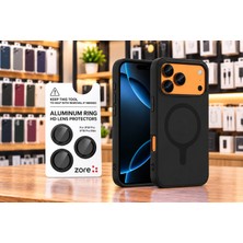 Vendas iPhone 18 Pro Kılıf M-Safe Şarj Özellikli Soft Aris Silikon Kapak + 9h Cam Ekran Koruyucu