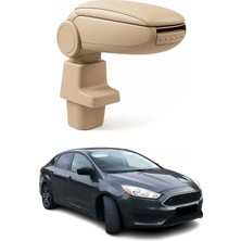 Omac Ford Focus 3 2015-2018 Facelift Uyumlu Kolçak Kol Dayama Bej Suni Deri Araca Özel