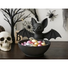 Szd Design Cadılar Bayramı Halloween Sevimli Yarasa Tasarımlı Şekerlik ve Sunumluk