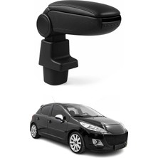 Omac Peugeot 207 2006-2015 Uyumlu Kolçak Kol Dayama Siyah Suni Deri Araca Özel
