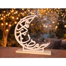 Szd Design Ramazan Kareem Hayırlı Ramazanlar Yazılı Modern Açık Hilal Masaüstü Dekor