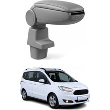Omac Ford Transit Courier / Tourneo Courier 2014-2023 Uyumlu Kolçak Kol Dayama Gri Suni Deri Araca Özel