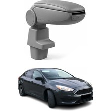 Omac Ford Focus 3 2015-2018 Facelift Uyumlu Kolçak Kol Dayama Gri Suni Deri Araca Özel