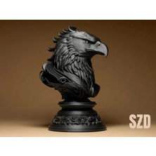 Szd Design Görkemli Kartal Heykeli Dekoratif Ofis ve Ev Masaüstü Figür Aksesuar