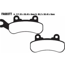 Ebc Motosiklet Ebc FA683TT Can-Am Defender/maverıck Ön Sag Offroad Fren Balatası