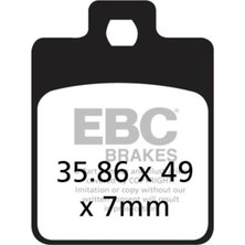 Ebc Motosiklet Ebc SFA260 Sym Symphony 125SR/ST, Vespa LX/S150 , Peugeot Tweet Ön Fren Balatası