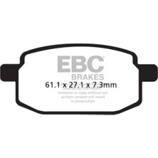 Ebc Motosiklet Ebc SFA169 Beta R125 Mını Cross, Hero Scooter Ön Fren Balatası