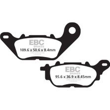Ebc Motosiklet Ebc SFAC464 Yamaha Nmax 125/NMAX150 Arka , Ybr 125 07-16 Carbon Ön Fren Balatası