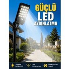 TKÇ Hareket Sensörlü Solar LED Aydınlatma 3 Modlu Uzaktan Kumandalı Bahçe Lambası Ab