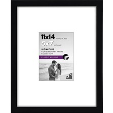 Str Store 11X14 Siyah Resim Çerçevesi - 5x7 Mat ve 11X14 Mat Olmadan Görüntüler - Kırılmaya Dayanıklı Camlı Kompozit Ahşap - Duvar Için Yatay ve Dikey Formatlar