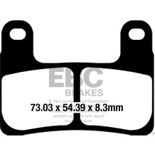 Ebc Motosiklet Ebc FA724HH Bmw R1250 Gs - S1000R/RR/XR 18-20 Sınter Ön Fren Balatası