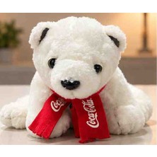 Toys Beyaz Kutup Ayısı Peluş Oyuncak Kırmızı Atkılı Sevimli Ayıcık 15 cm