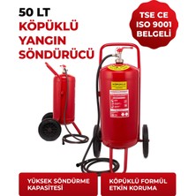 German Kupfermax 50 Lt Tekerlekli Köpüklü Yangın Söndürücü A B Sınıfı