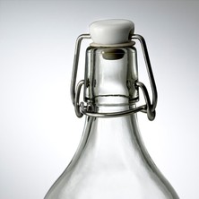 Str Store Korken Şeffaf Cam Şişe, Tıpalı, Yağ, Sirke, Içecek, Bira, Su, Kombucha, Kefir, Soda Için Sallanan Şişeler, (481 Ml)