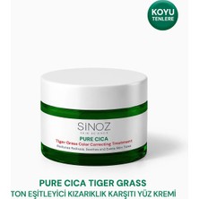 Sinoz Pure Cica Tiger Grass Anında Ton Eşitleyici Onarıcı Yüz Bakım Kremi 15 ml
