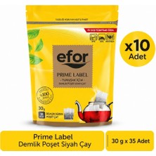 Efor Çay Efor Prime Label Jumbo Demlik Poşet Siyah Çay 30 G x 35 Adet-10\'lu Koli