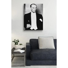 Şehzat Design Atatürk Kanvas Tablo Dekoratif Atatürk Portre Tablo 231