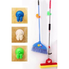 Str Store Vantuzlu Fırça ve Mop Tutucu Askı 2 Adet