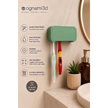 OGNAMI3D Duvara Monte 3D Baskı Diş Fırçalık | Delme Gerektirmez | 2-4 Fırça Kapasiteli