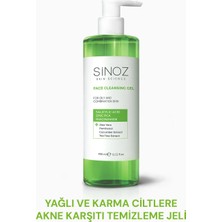 Sinoz Yağlı ve Karma Ciltler için Sebum Dengeleyici Yüz Temizleme Jeli 400 ml
