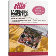Stilo Laminasyon (A4) 125 Micron ( 25 Adetlik Ekonomik Paket )