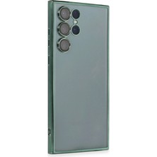 Str Store Samsung Galaxy S22 Ultra Kılıf Razer Lensli Silikon - Yeşil