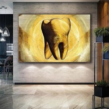 Şehzat Design Diş Polikiliniği Dekor Ağız Diş Sağlığı Dental Beyaz Dişler Kanvas Tablo T