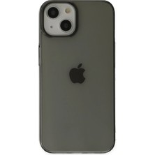 Str Store Apple iPhone 14 Plus Kılıf Pc Sert Şeffaf Kapak - Siyah