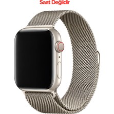 Dexmon Apple Watch 12-11-10 42mm 6 7 8 9 10 Se Uyumlu 38-40-41mm Paslanmaz Çelik Milan Metal Hasır Kordon Kayış