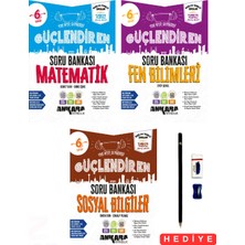 Ankara Yayıncılık 6.sınıf Güçlendiren Matematik Fen Bilimleri Sosyal Bilgiler Yeni Nesil Sorularla Soru Bankası 3 Kitap Set Türkiye Yüzyılı Maarif Model  Kalem Seti Hediyeli