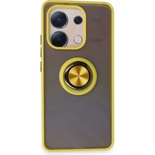 Str Store Xiaomi Redmi Note 13 4g Kılıf Montreal Yüzüklü Silikon Kapak - Sarı