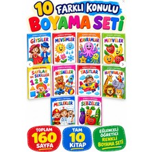 Loris Yayınları Boyama Kitabı-Etkinlili 3-6 Yaşa Uygun 10 Adet