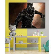 Şehzat Design Black Kara Panter Çocuk Odası Tabloları Hediye Hediyelik