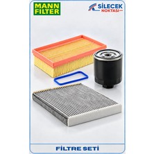 Mann Filter Mann-Fılter Volkswagen Bora 1998-2002 1.6 16V 3'lü Filtre Seti Azd