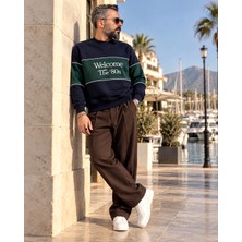 Higo Man Erkek Rimini ’80S Oversize Bisiklet Yaka Retro Sweatshirt