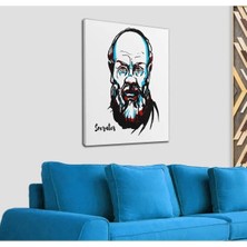 Şehzat Design Socrates Dekoratif Kanvas Tablo 1213