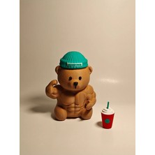 Szd Design Bearist Kaslı Ayıcık Barista Anahtarlık