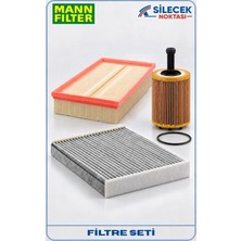 Mann Filter Mann-Fılter Volkswagen Bora 1998-2002 2.3 V5 24V 3'lü Filtre Seti Aqn