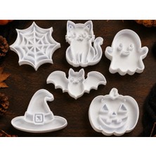 Szd Design Cadılar Bayramı Halloween 6'lı Kurabiye Kalıbı ve Kesici Seti