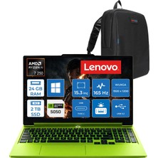 Lenovo Loq 15AHP11 Amd Ryzen™ 7 250 Aı 24GB Ddr5 2tb SSD 8GB/RTX5050/115W 165Hz 15.3" Wuxga (1920X1200) IPS 300NITS 100% Srgb WIN11HOME Bilgisayar 83TN00A3TRH09+ZETTAÇANTA