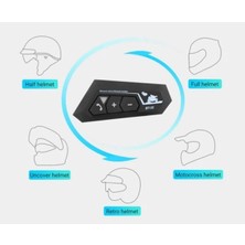 Neva Prime BT22 Kask Kulaklık Bluetooth Motosiklet Kulaklık 5.0 Bluetooth Interkom Motorsiklet Kulaklık