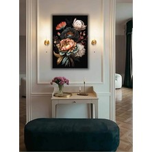 Şehzat Design Çiçek Salon Oturma Odası Için Dekoratif Özel Tasarım Dijital Baskı Kanvas Tablo