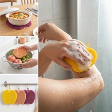 Neva Prime Elma Şekilli Silikon Bulaşık Yıkama Matı – Çok Amaçlı Mutfak ve Banyo Süngeri (5580)