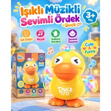 Hepsilazım Oyuncak Dans Eden Pilli Ördek Hareketli Sesli Işık Efektli Sevimli Civciv 15 cm