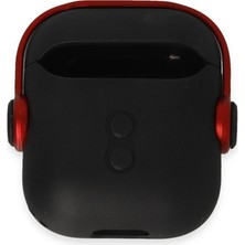Neva Prime Apple Airpods 2 (2.nesil) Cool Kılıf - Siyah-Kırmızı