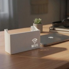 Neva Prime Duvar Tipi Wi-Fi Modem Saklama Kutusu(Beyaz) – Kablo Düzenleyici Router Raf Organizer (5580)