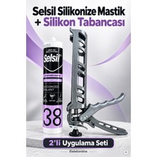 Selsil Mastik Beyaz + Silikon Tabancası Seti