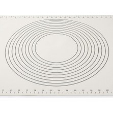 Pratik Evim Yumuşak Ölçülü Hamur Açma Matı 45×65 cm Bej