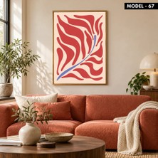 Akıllı Kağıt Yapışkanlı Keçe Tablo - Poster Çiçek (Model- 67)